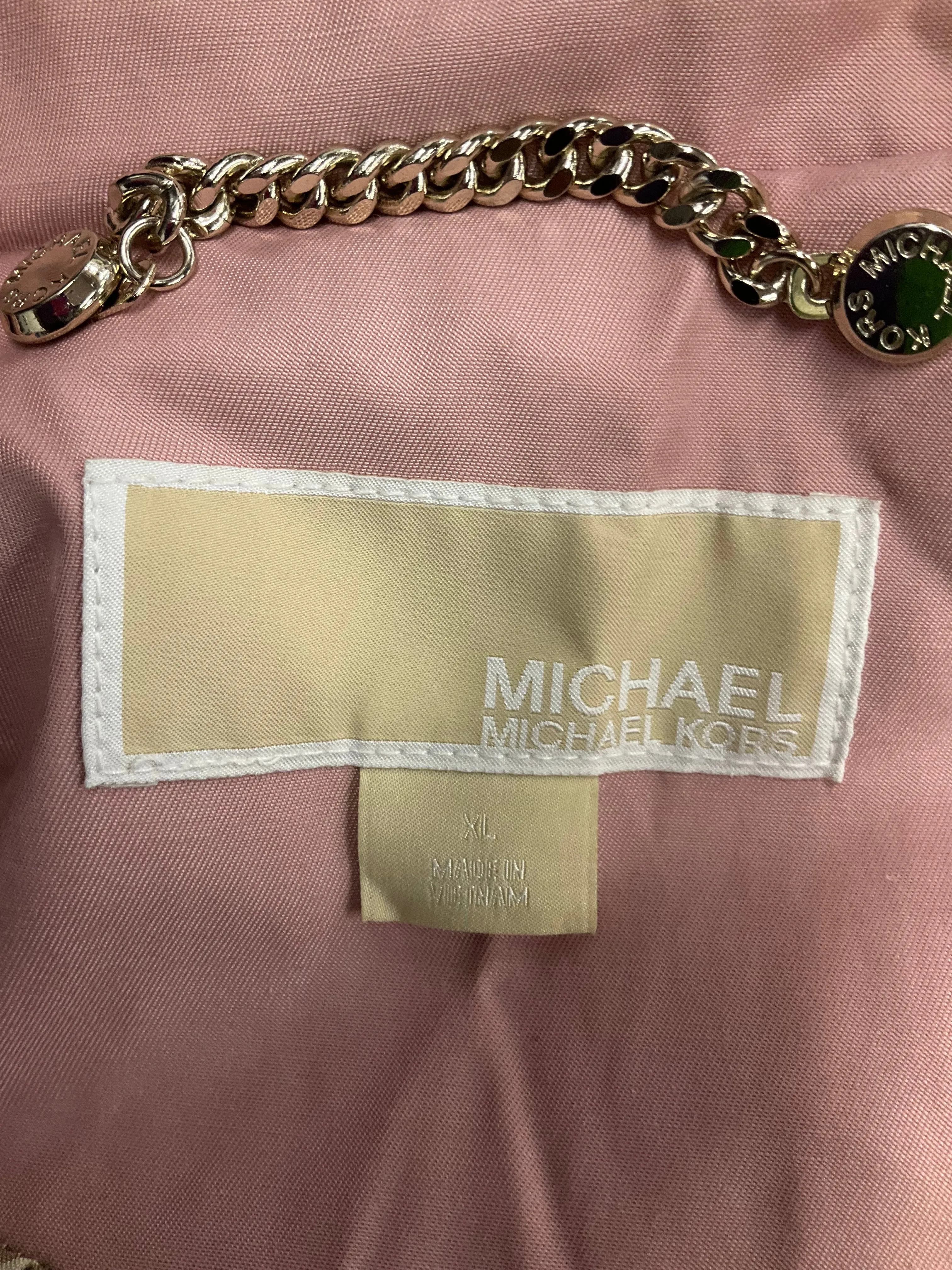 Coat Trench Coat By Michael By Michael Kors In Pink, Size: Xl