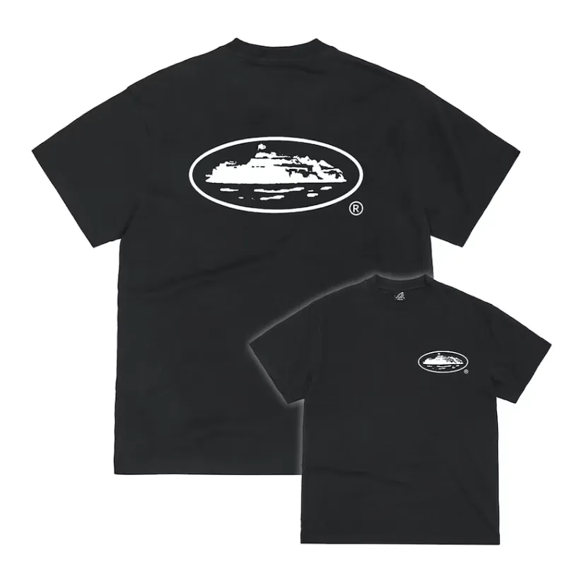 Corteiz OG Island Logo Tee Black