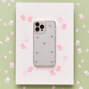 Cute Tulips Clear Phone Case