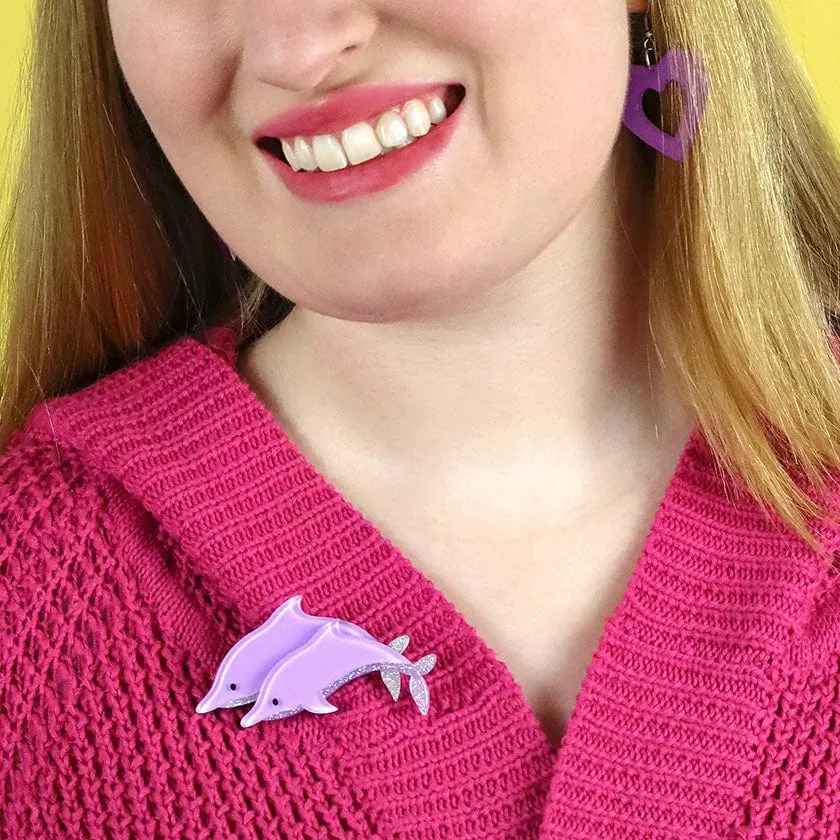 Dancing Dolphins Brooch