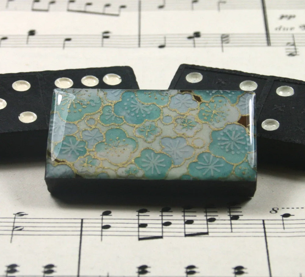 Domino Brooch - Sakura Blue