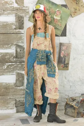 Floral Print Overalls