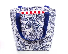 Freckled Sage Oilcloth Zip Tote Bag