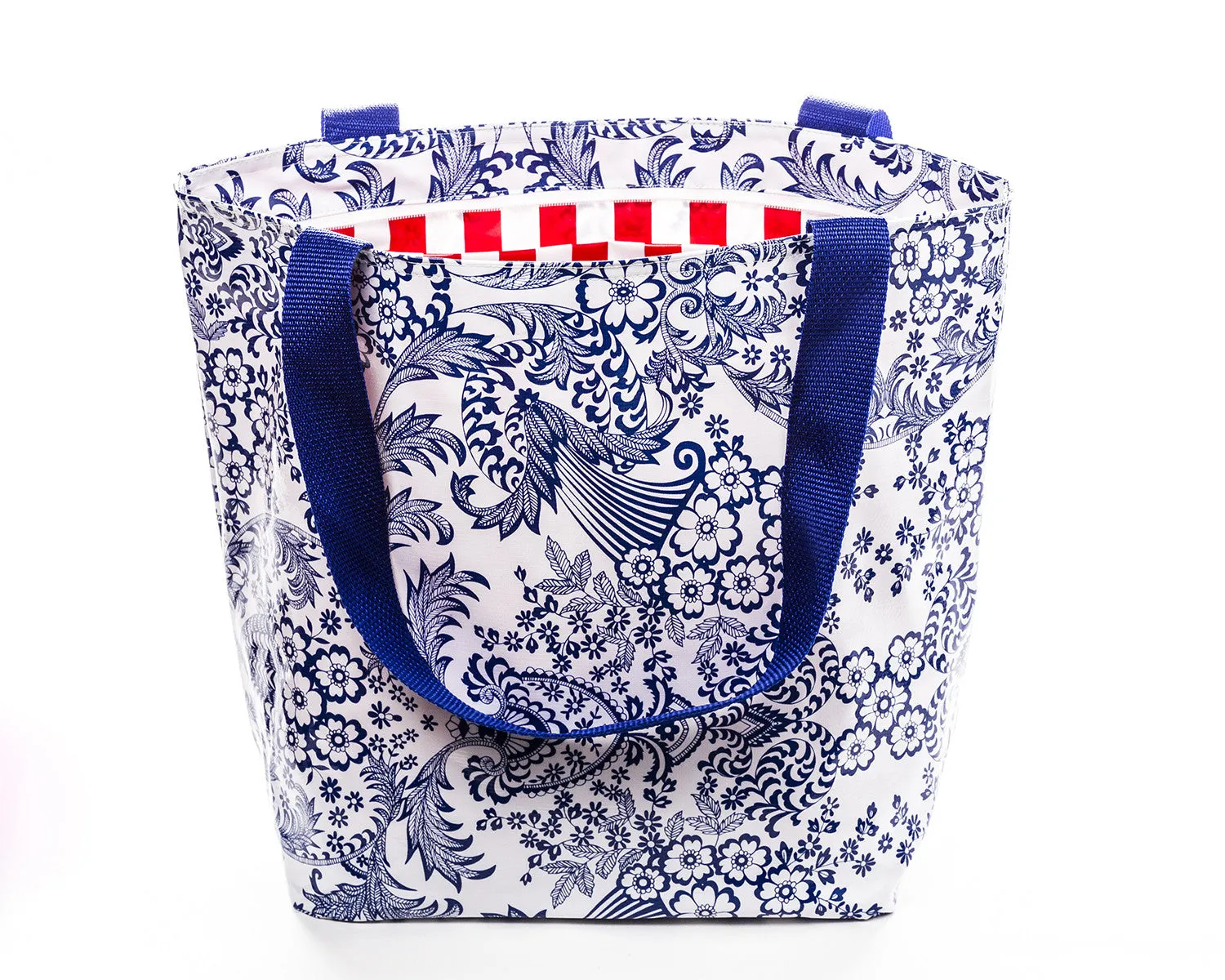 Freckled Sage Oilcloth Zip Tote Bag