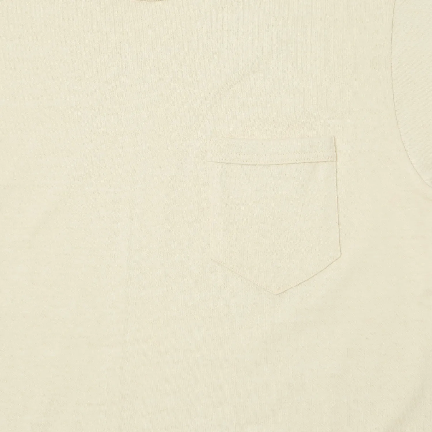 Freewheelers 2325001 Short Sleeve Pocket Tee - Straw Cream