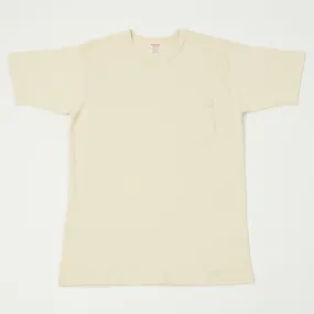 Freewheelers 2325001 Short Sleeve Pocket Tee - Straw Cream