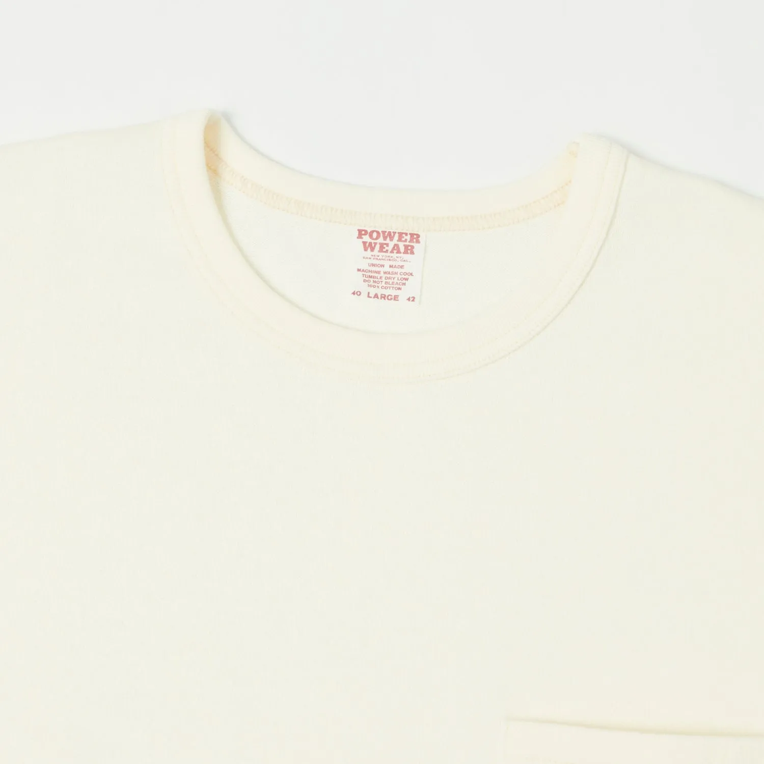 Freewheelers Short Sleeve Pocket Tee - Off White