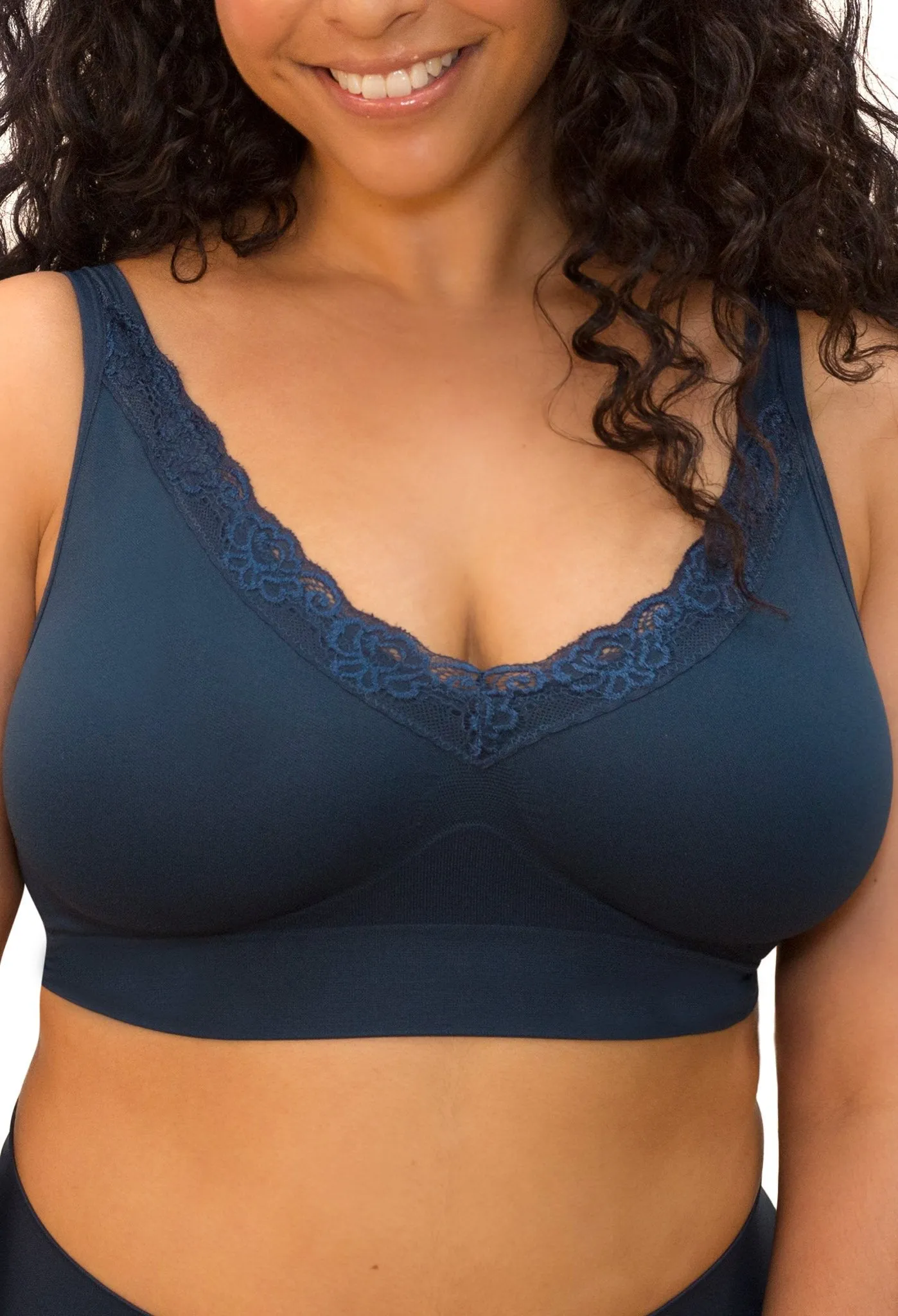 Full Bust Wire Free Minimiser Bra