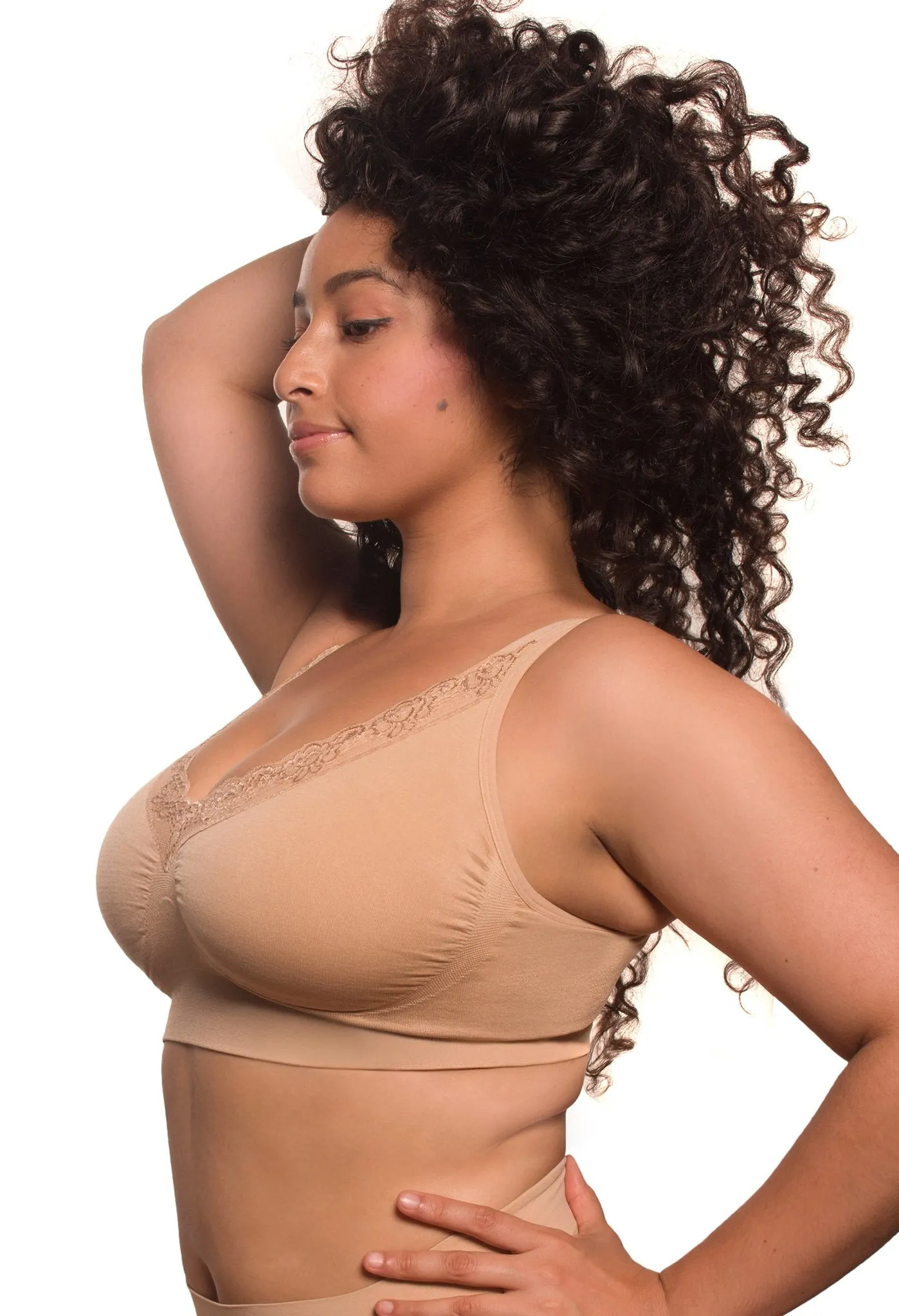 Full Bust Wire Free Minimiser Bra