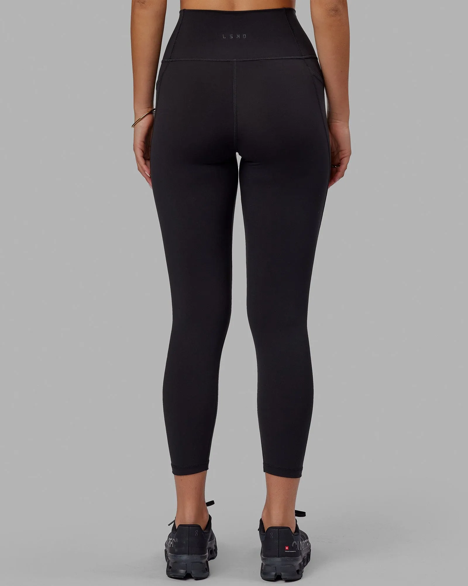 Fusion 7/8 Length Leggings - Black-Black