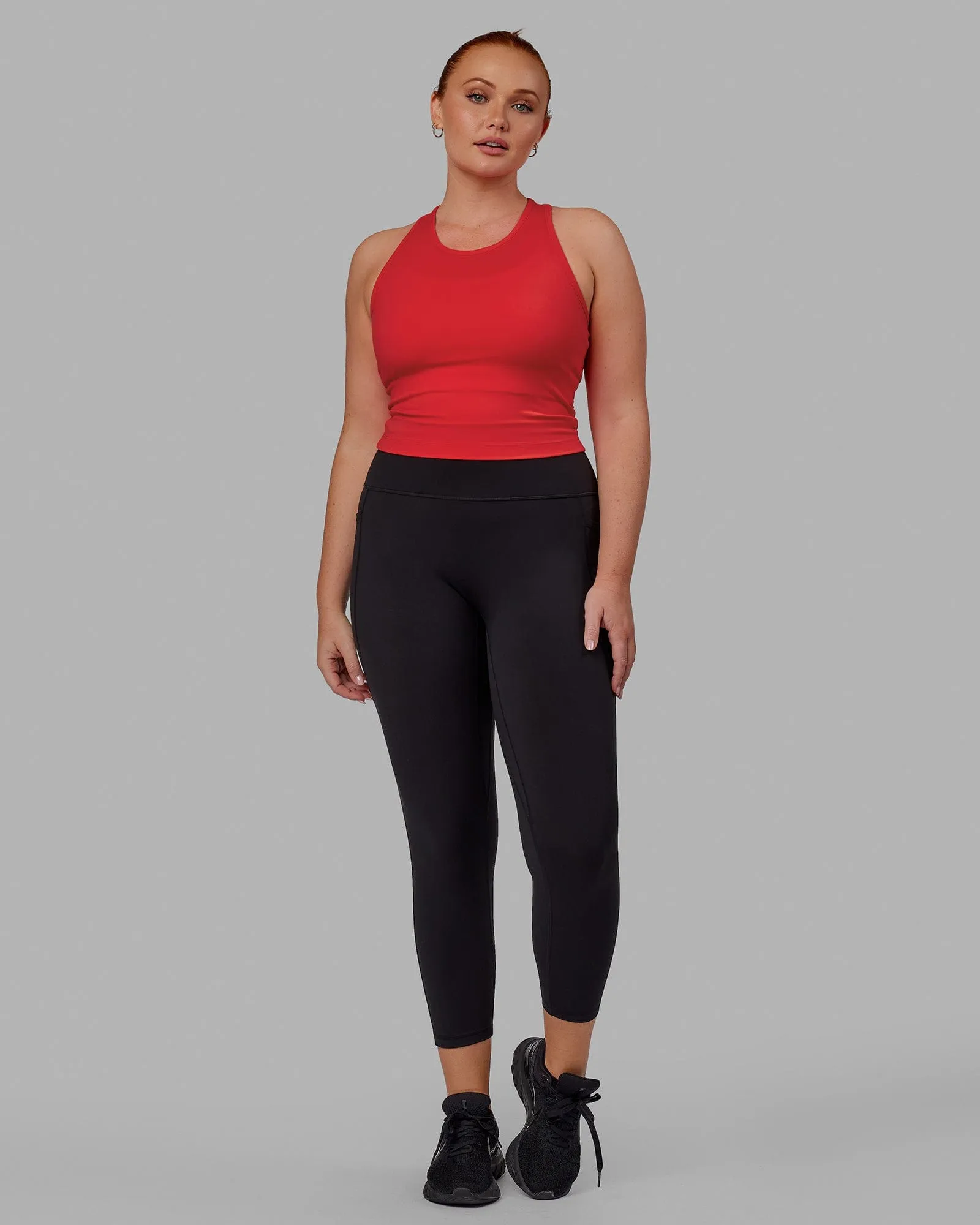 Fusion 7/8 Length Leggings - Black-Black