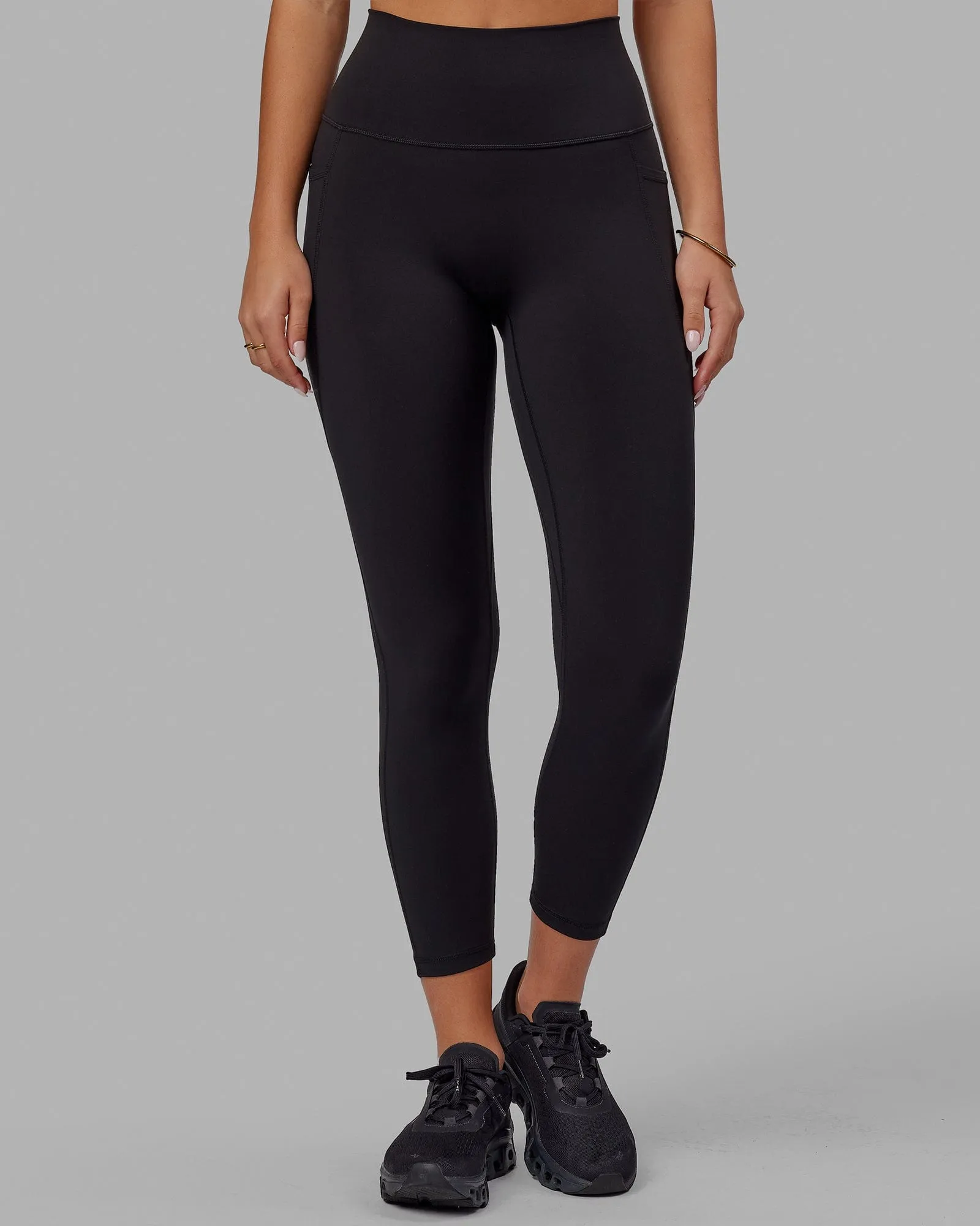 Fusion 7/8 Length Leggings - Black-Black