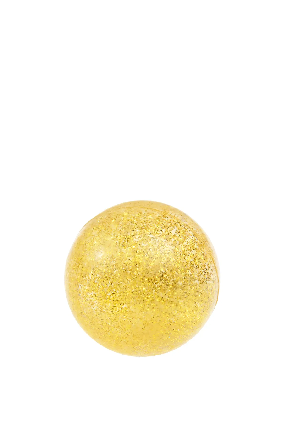 Glitter Bouncy Ball Gold Dog