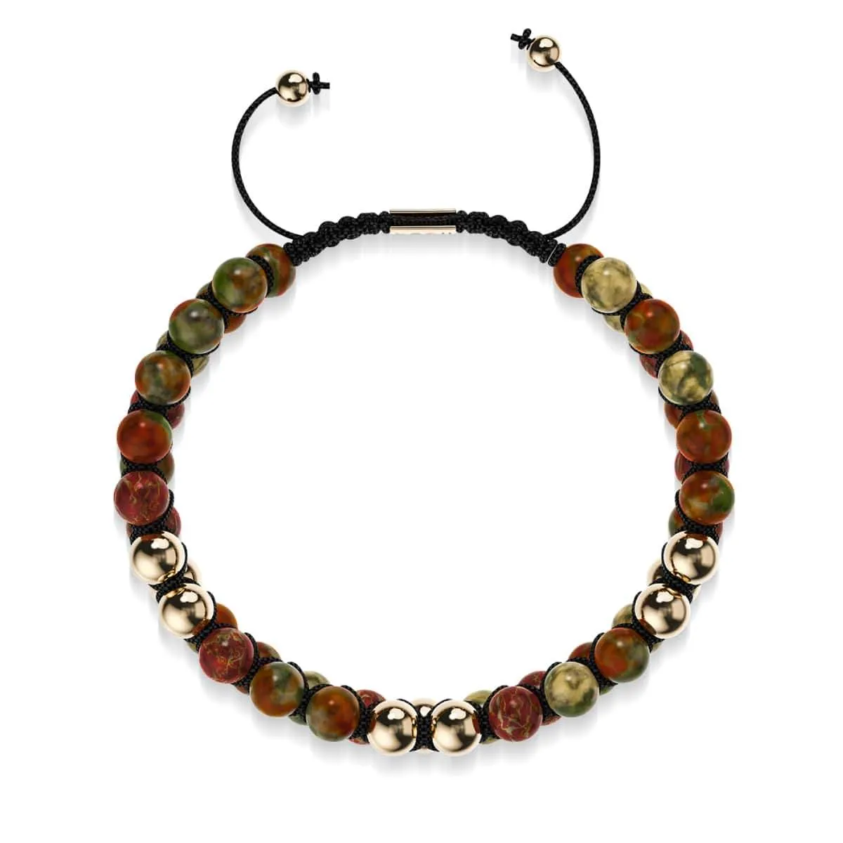 Gold | Red Picasso Jasper | Vitality Bracelet