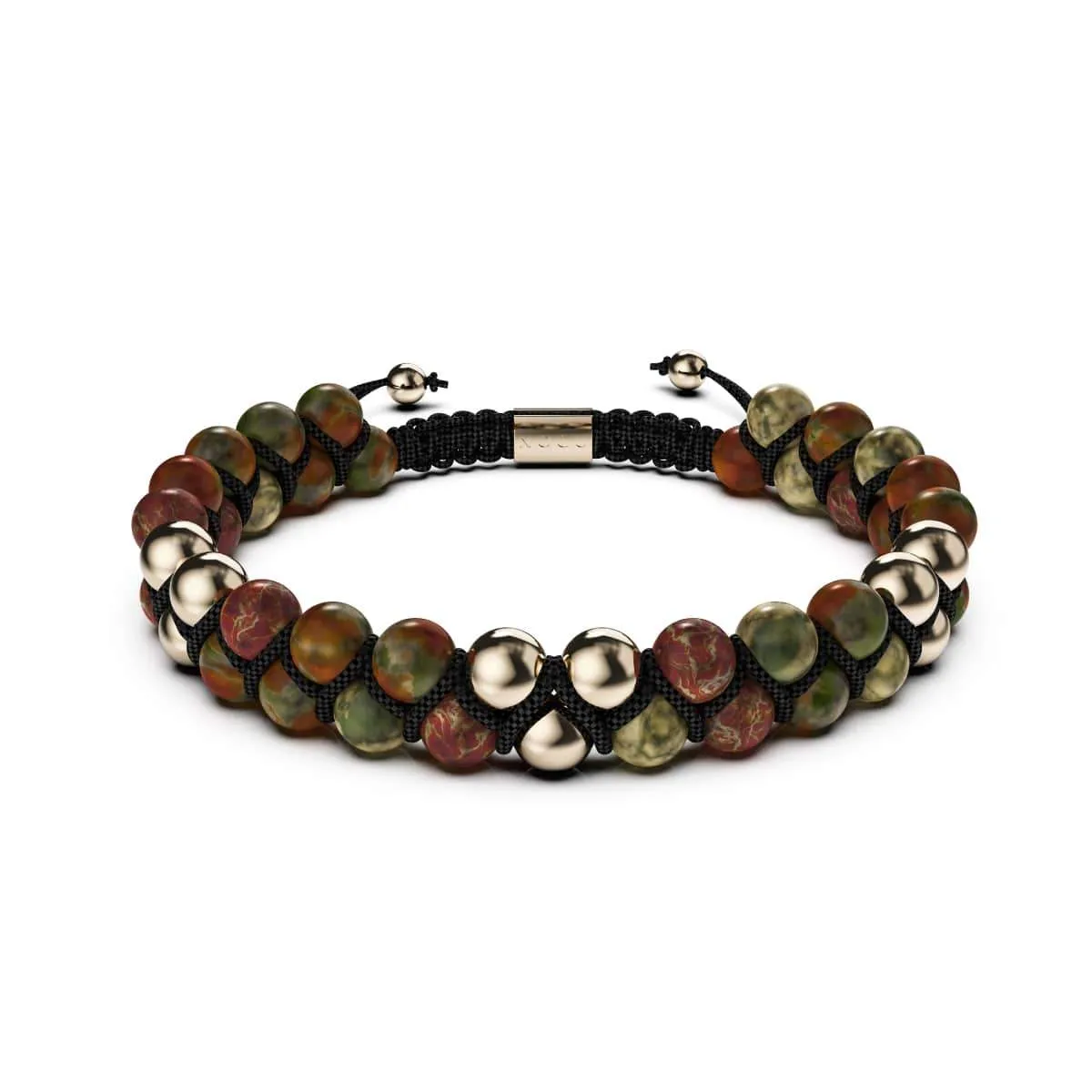 Gold | Red Picasso Jasper | Vitality Bracelet