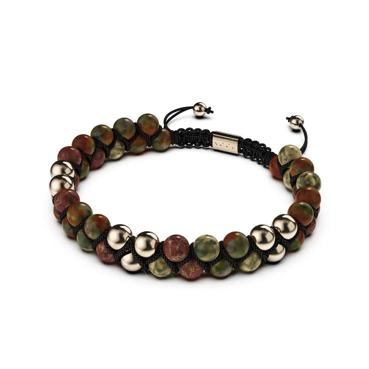 Gold | Red Picasso Jasper | Vitality Bracelet