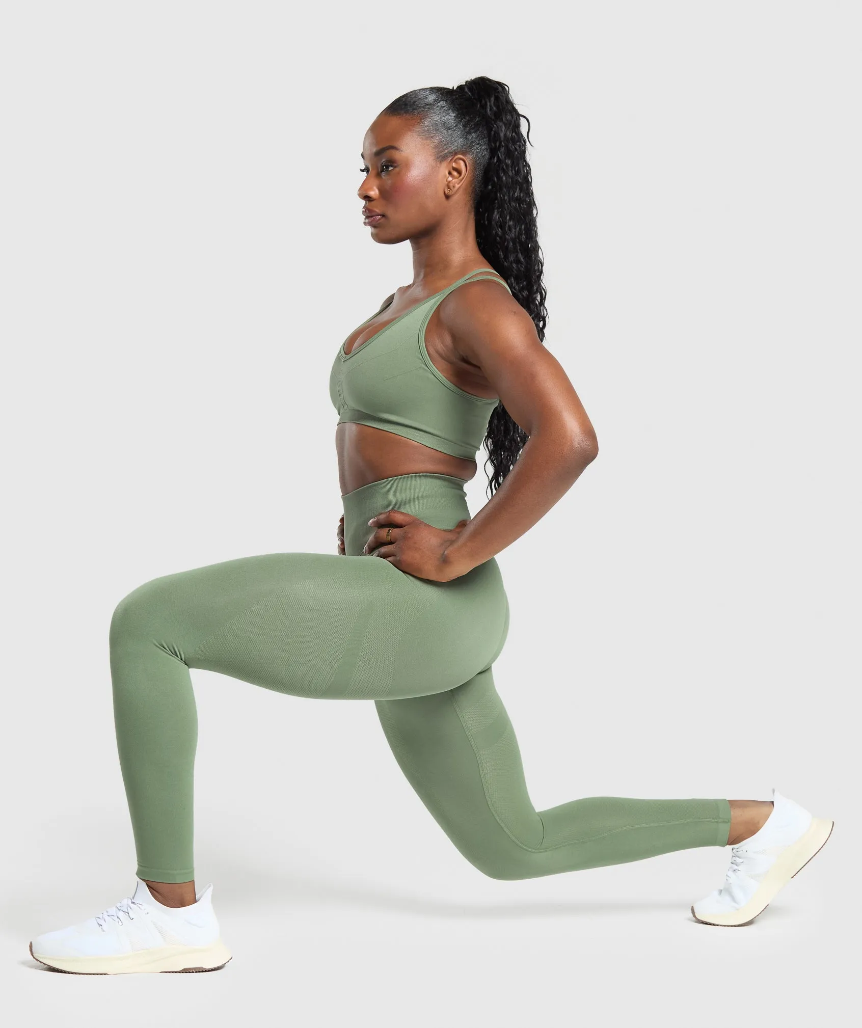 Gymshark Activate Seamless Leggings - Force Green