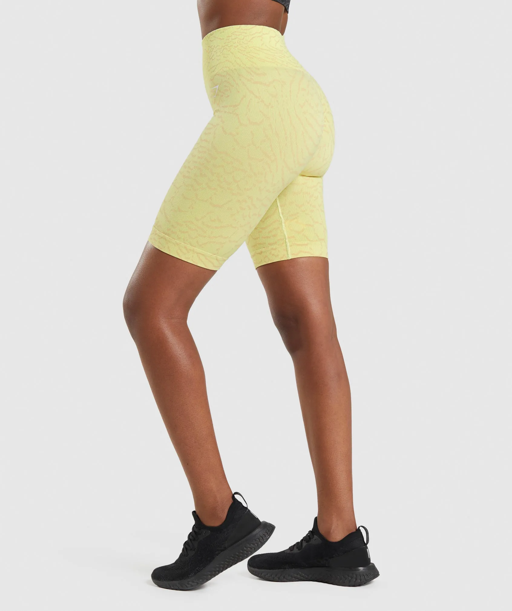 Gymshark Adapt Animal Seamless Cycling Shorts - Firefly Yellow