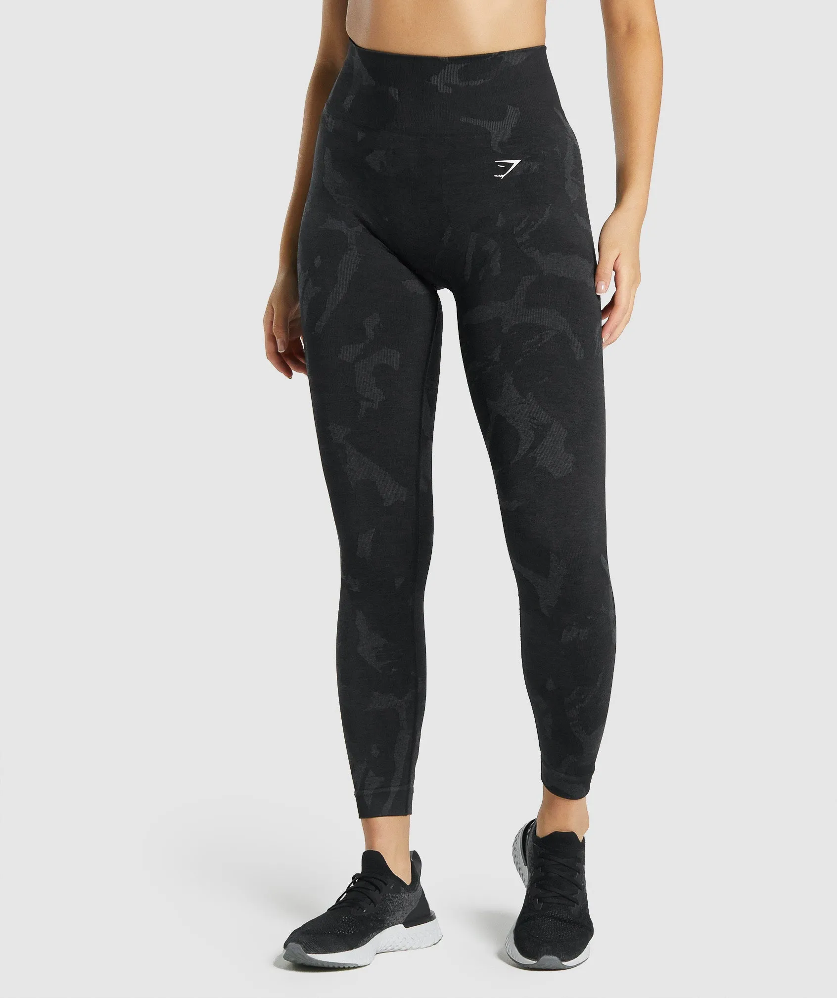 Gymshark Adapt Camo Seamless Leggings - Savanna | Black