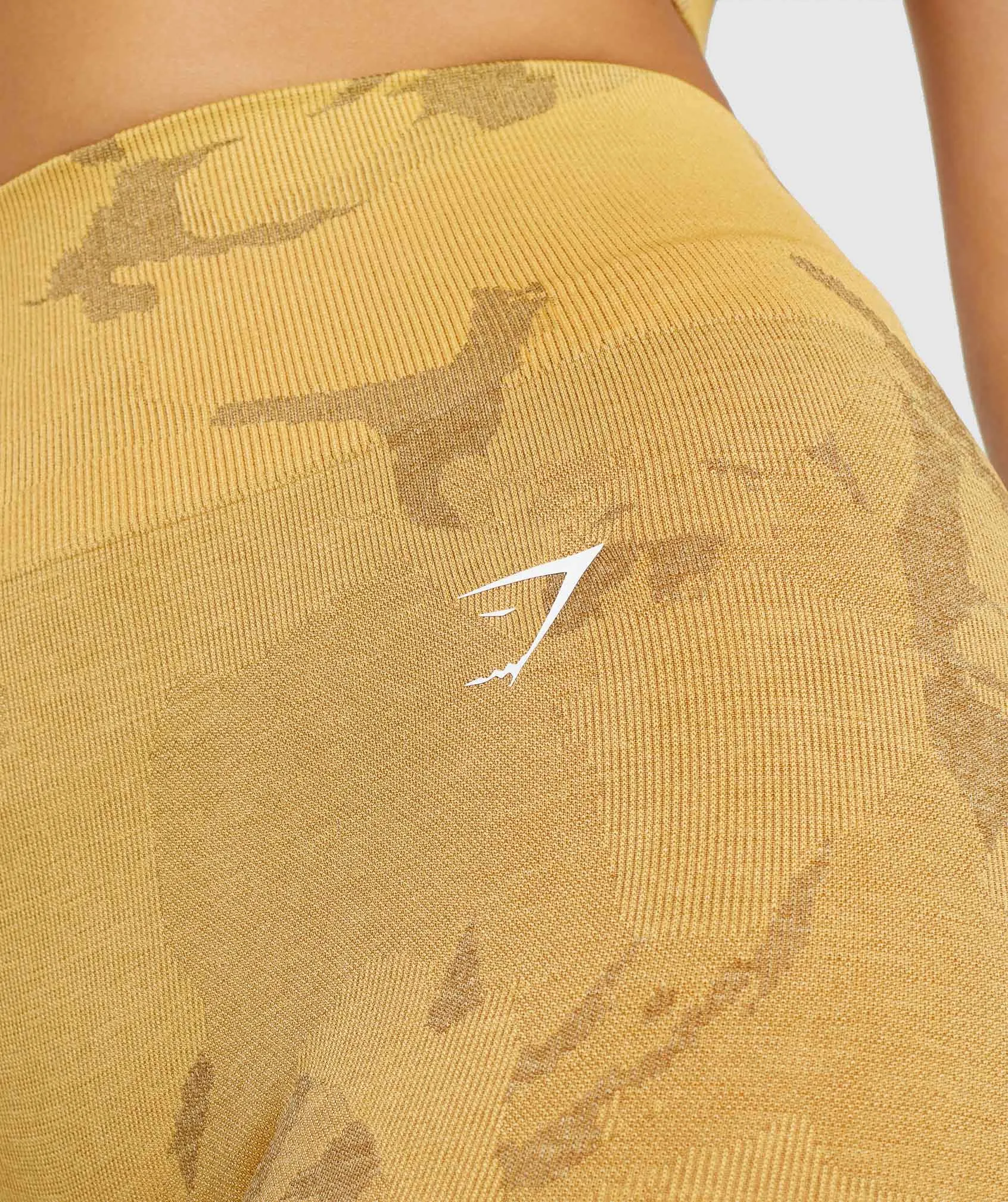 Gymshark Adapt Camo Seamless Leggings - Savanna | Yellow