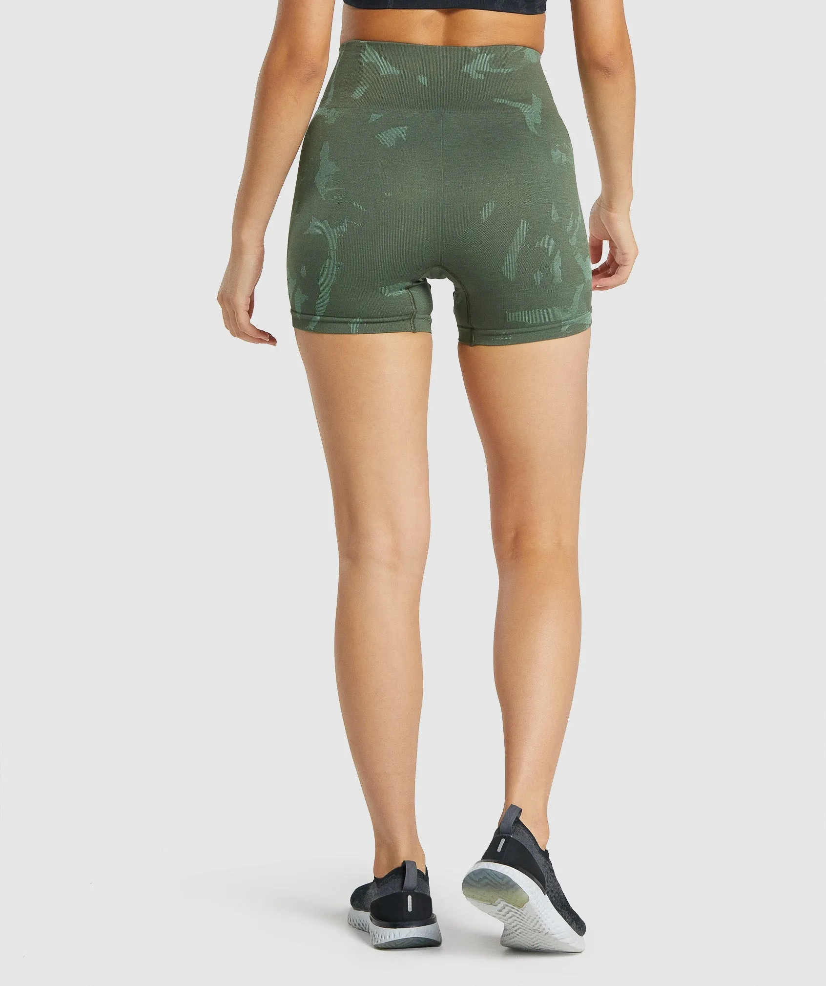 Gymshark Adapt Camo Seamless Shorts - Savanna | Green