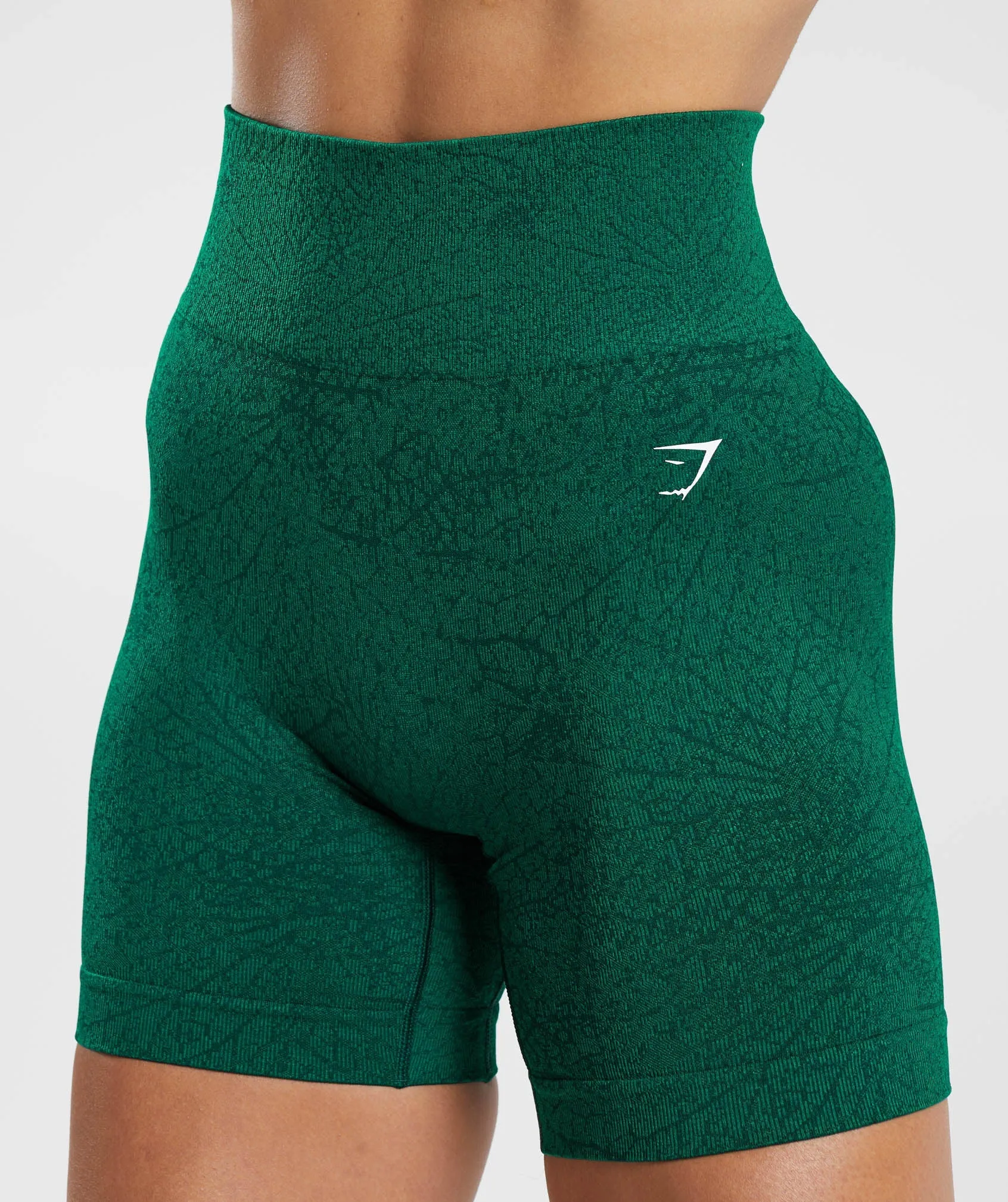 Gymshark Adapt Pattern Seamless Shorts - Forest Green/Rich Green