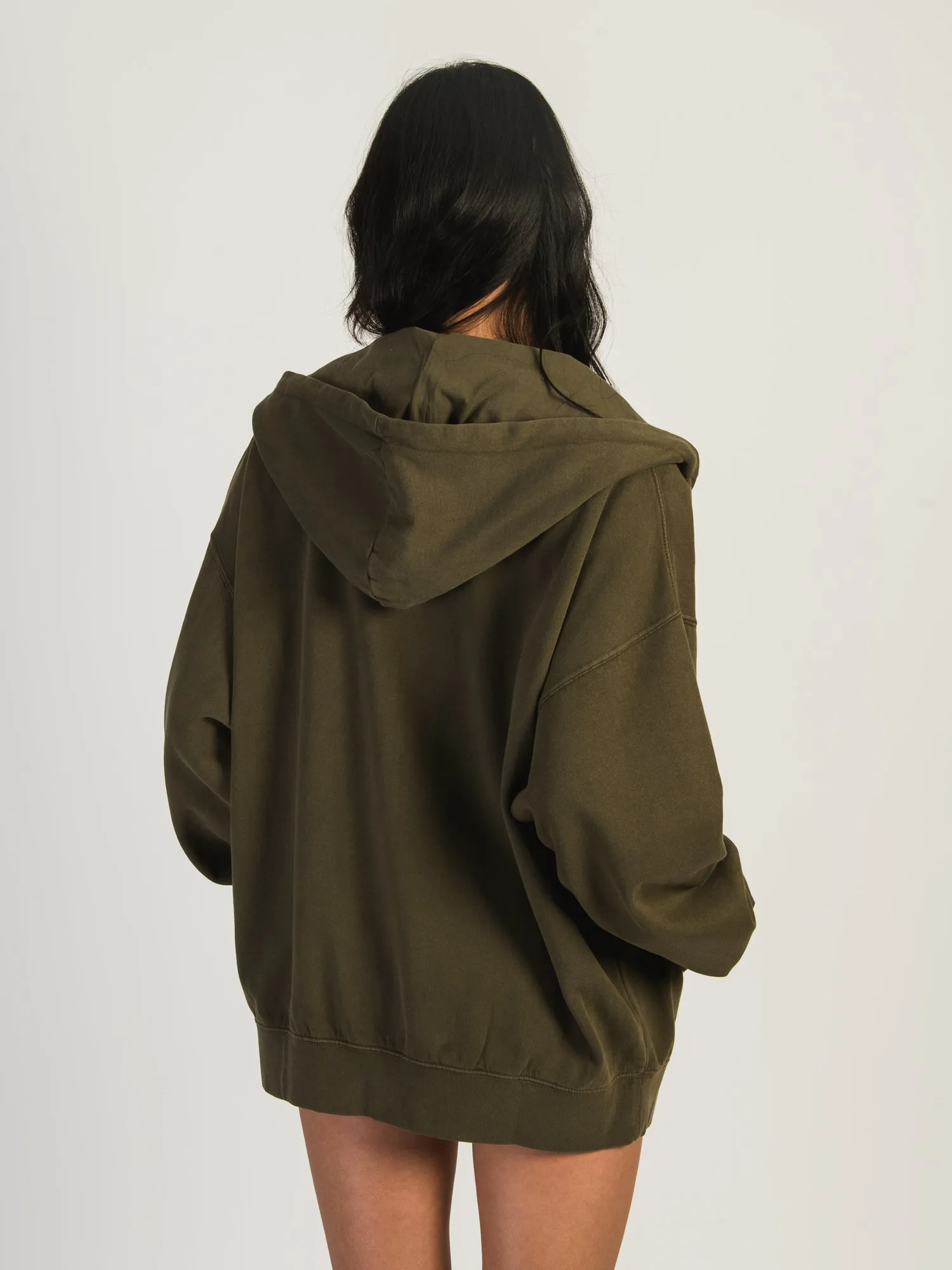 HARLOW MARIAH OVERSIZED SOLID HOODIE - ARMY