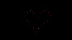 Heart shape animation - 50 drones