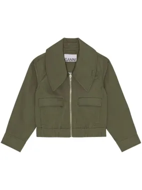 Heavy Twill Wide Collar Jacket