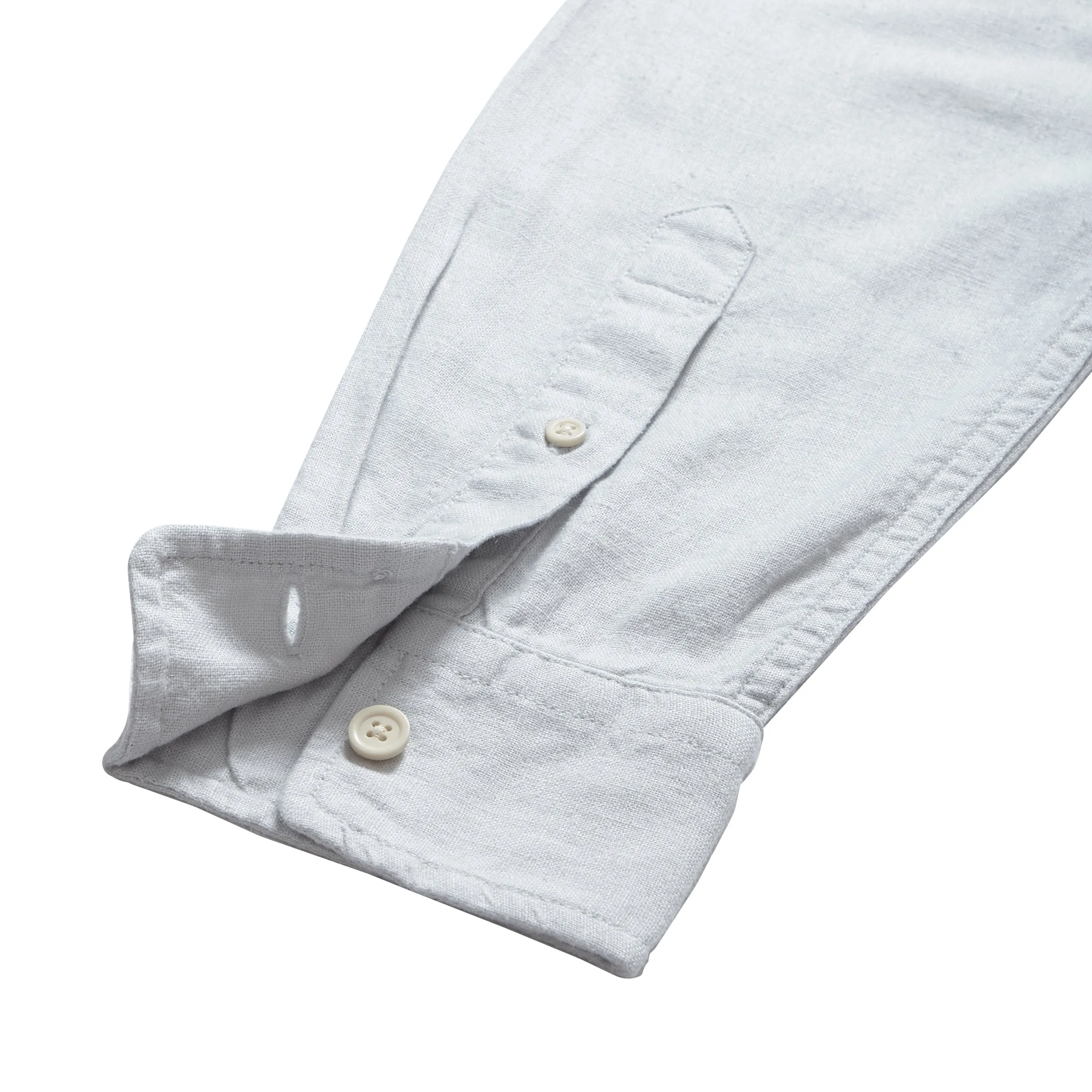 Ibiza Linen Shirt - Glacier Gray