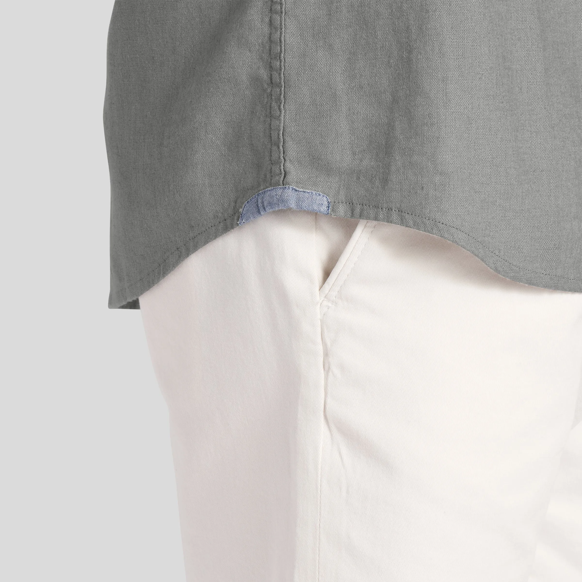 Ibiza Linen Shirt - Moon Mist