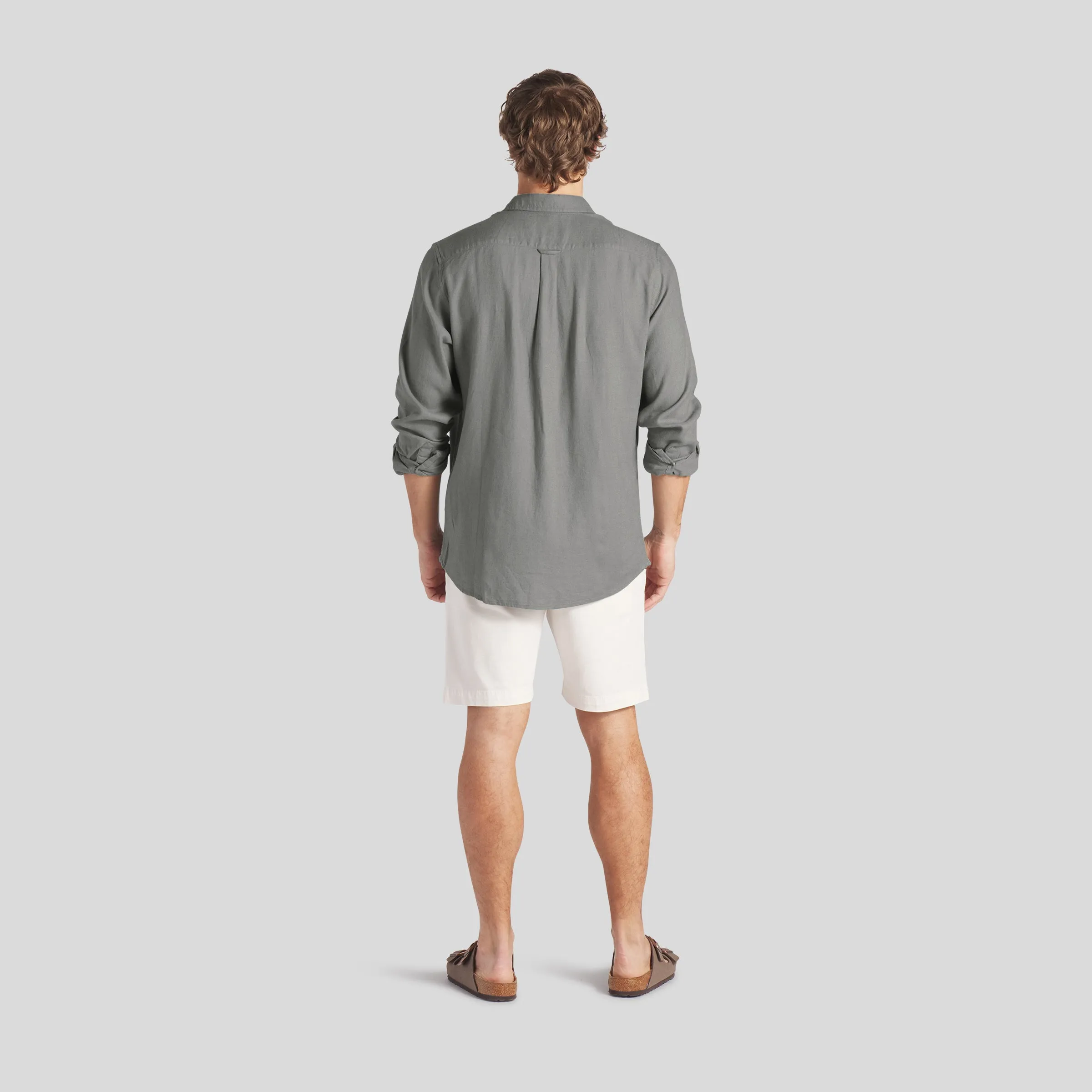 Ibiza Linen Shirt - Moon Mist