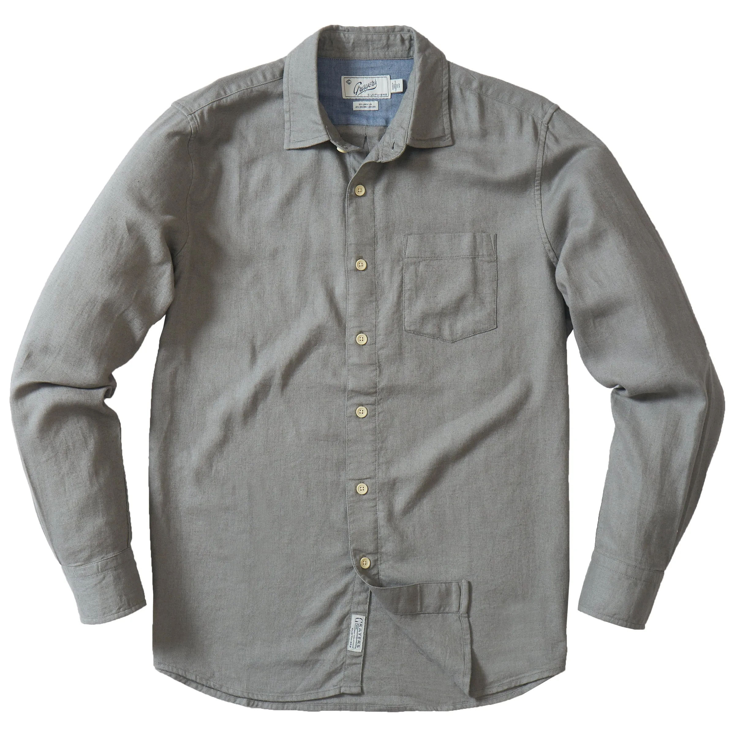 Ibiza Linen Shirt - Moon Mist