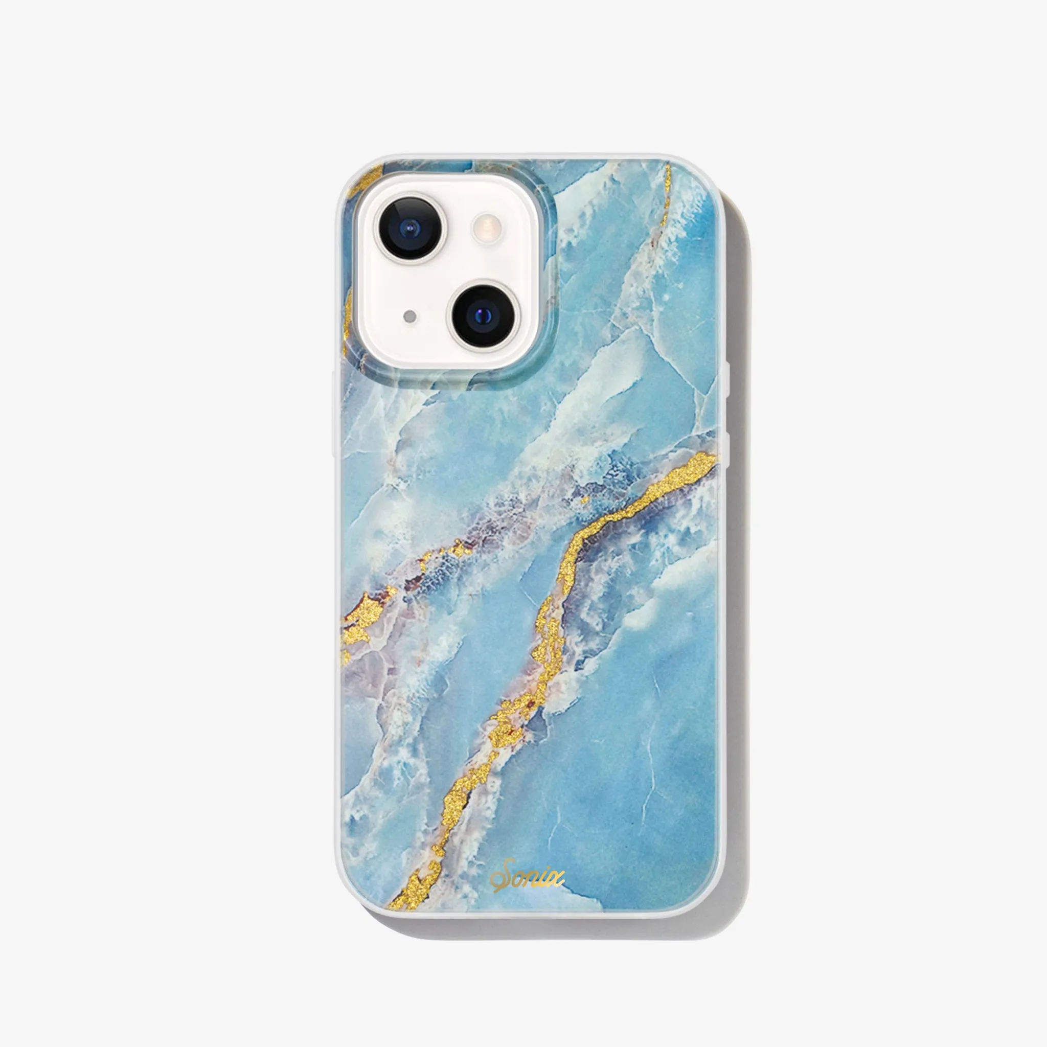 Ice Blue Marble iPhone Case