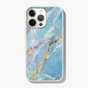 Ice Blue Marble iPhone Case