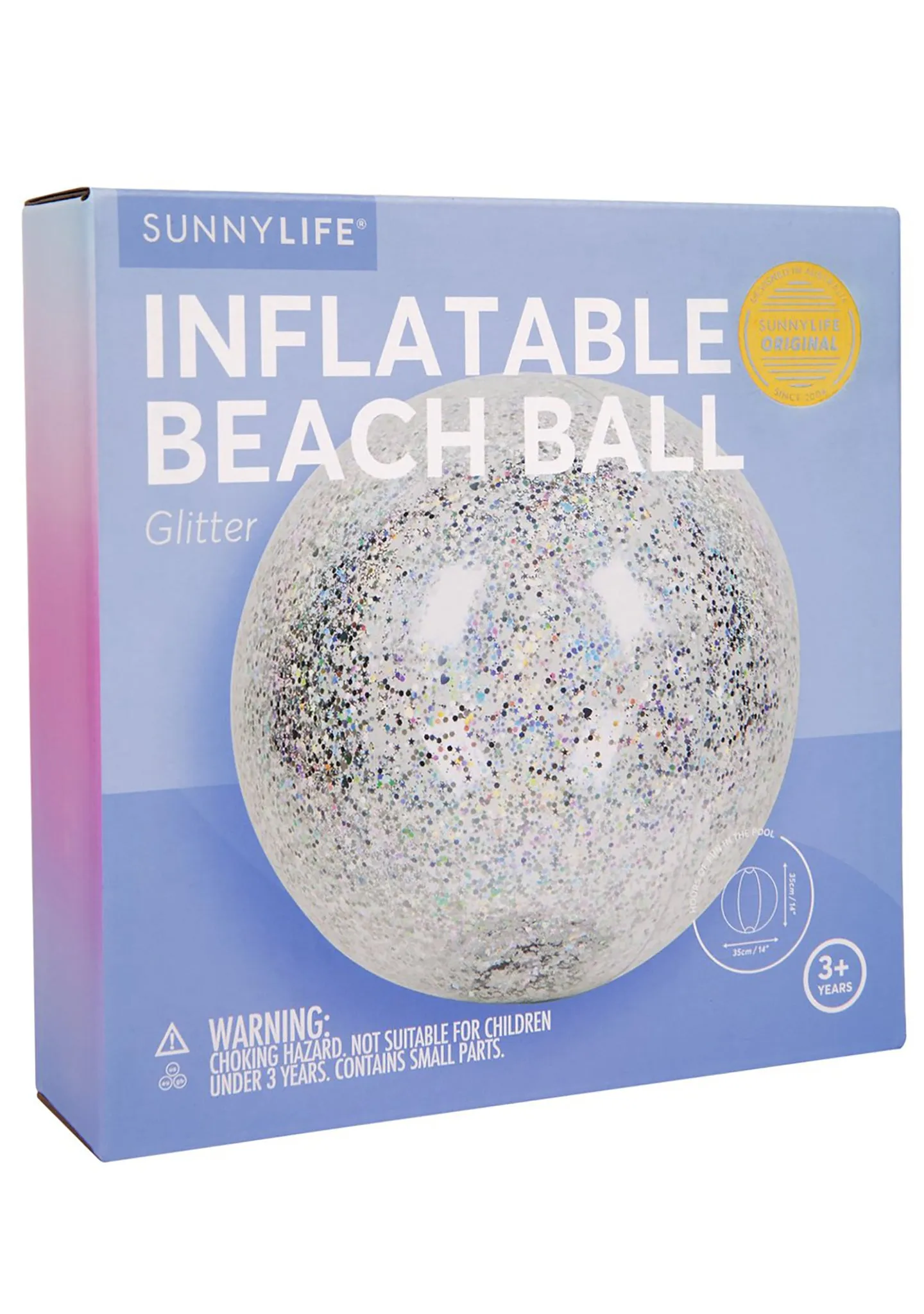 Inflatable Glitter Beach Ball