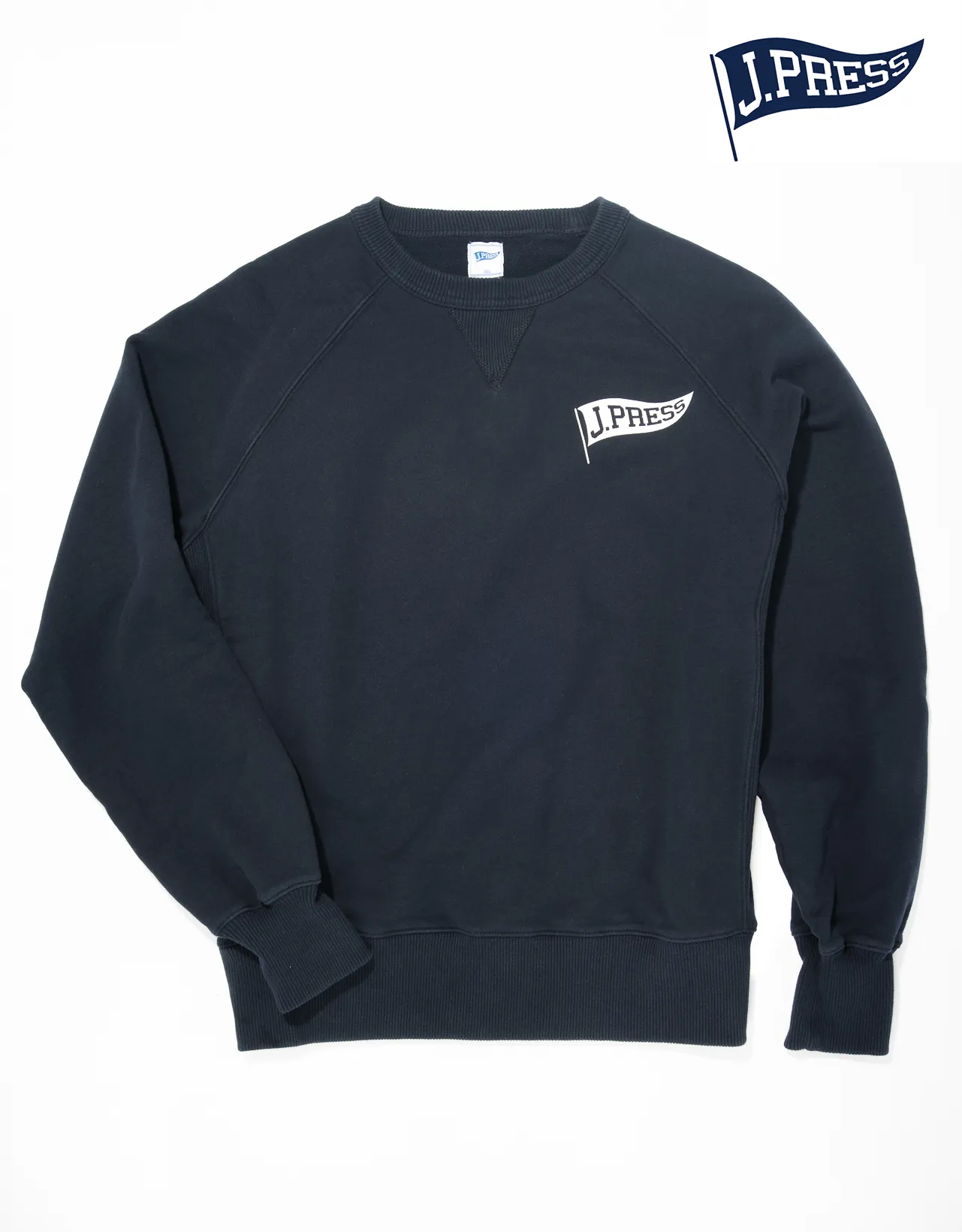 J. PRESS SWEATSHIRT - NAVY