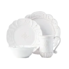 Jardins du Monde 4pc Place Setting - Whitewash