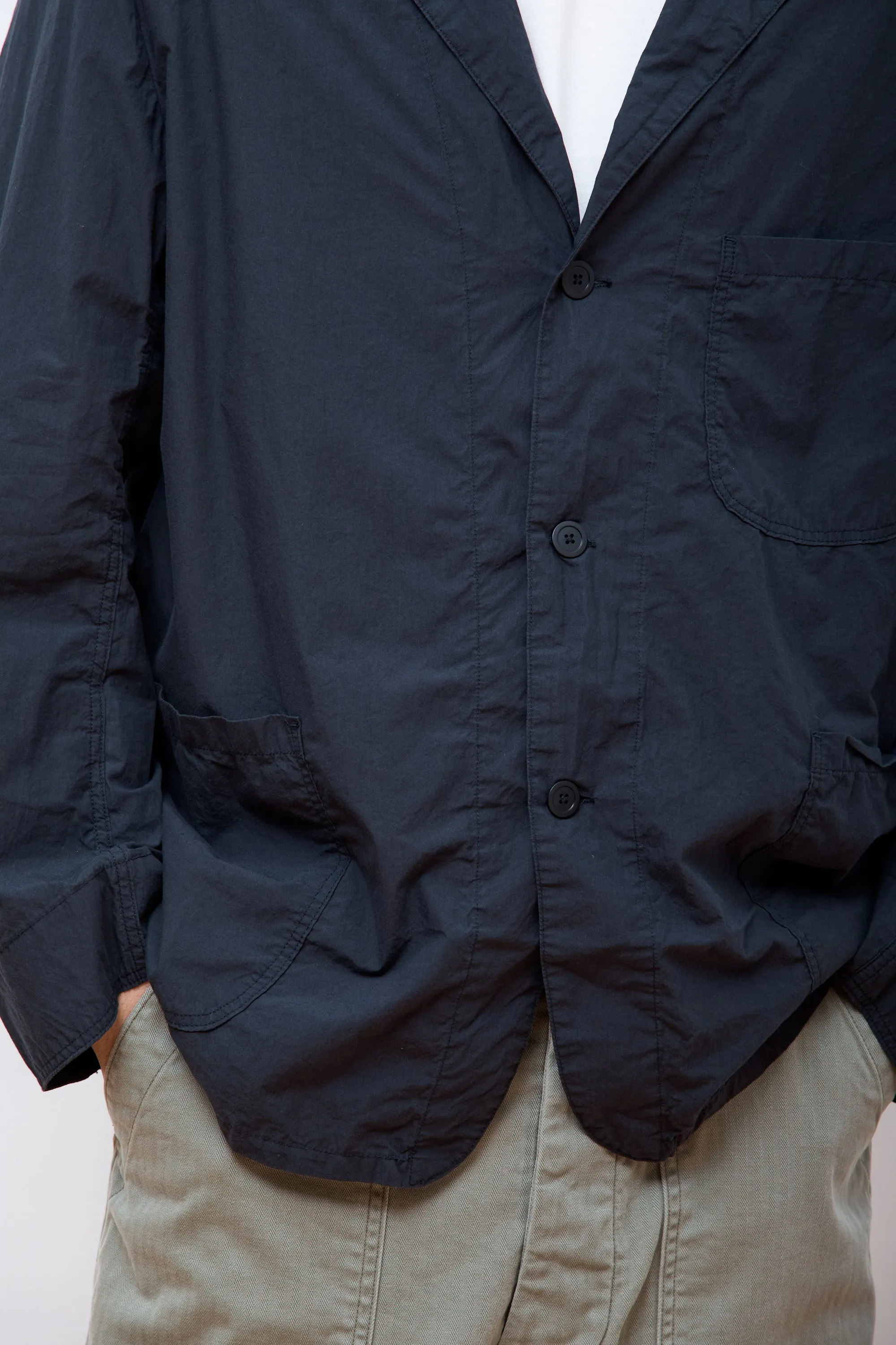 Light Simple Work Jacket Sumi Black