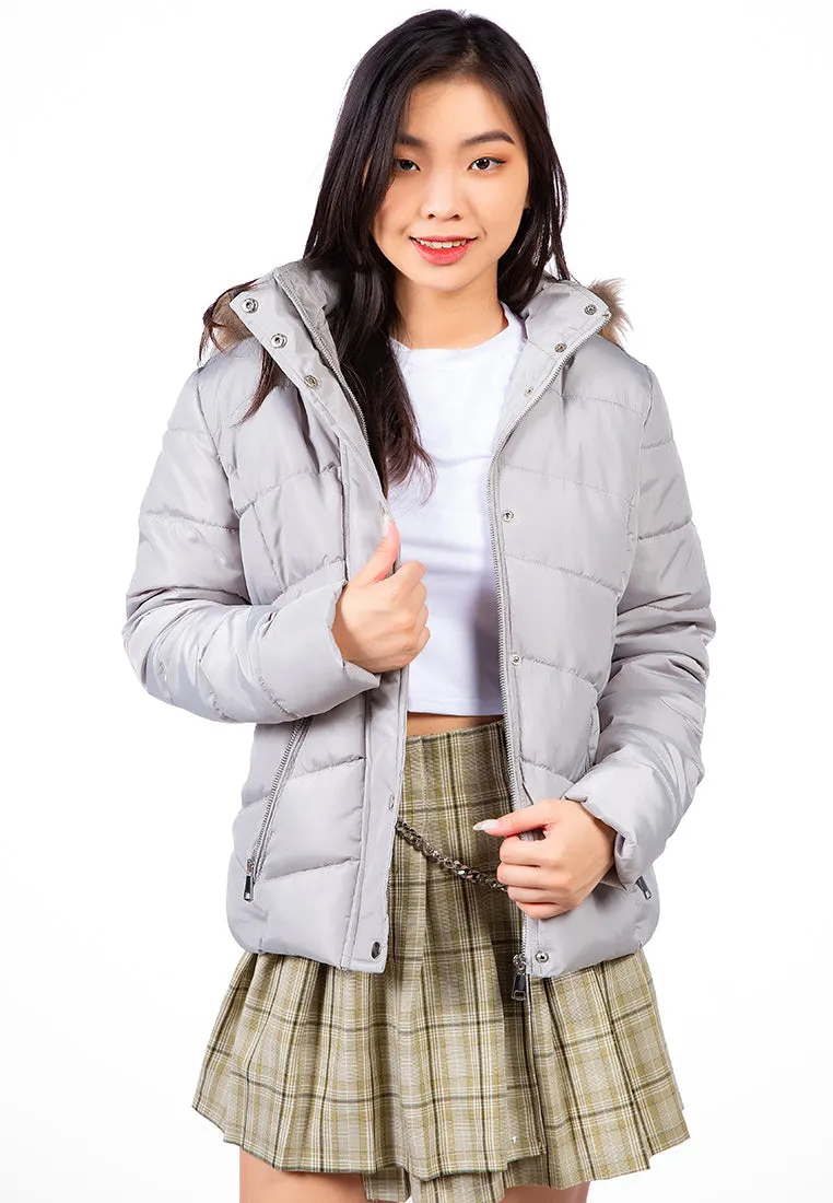 Long Sleeves Puffer Hoodie