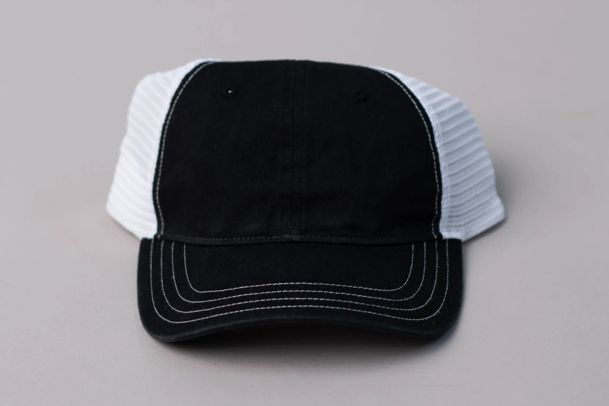 Low Profile 111 Richardson Hat | Work Hard Live Well | Black   White | Manready Mercantile