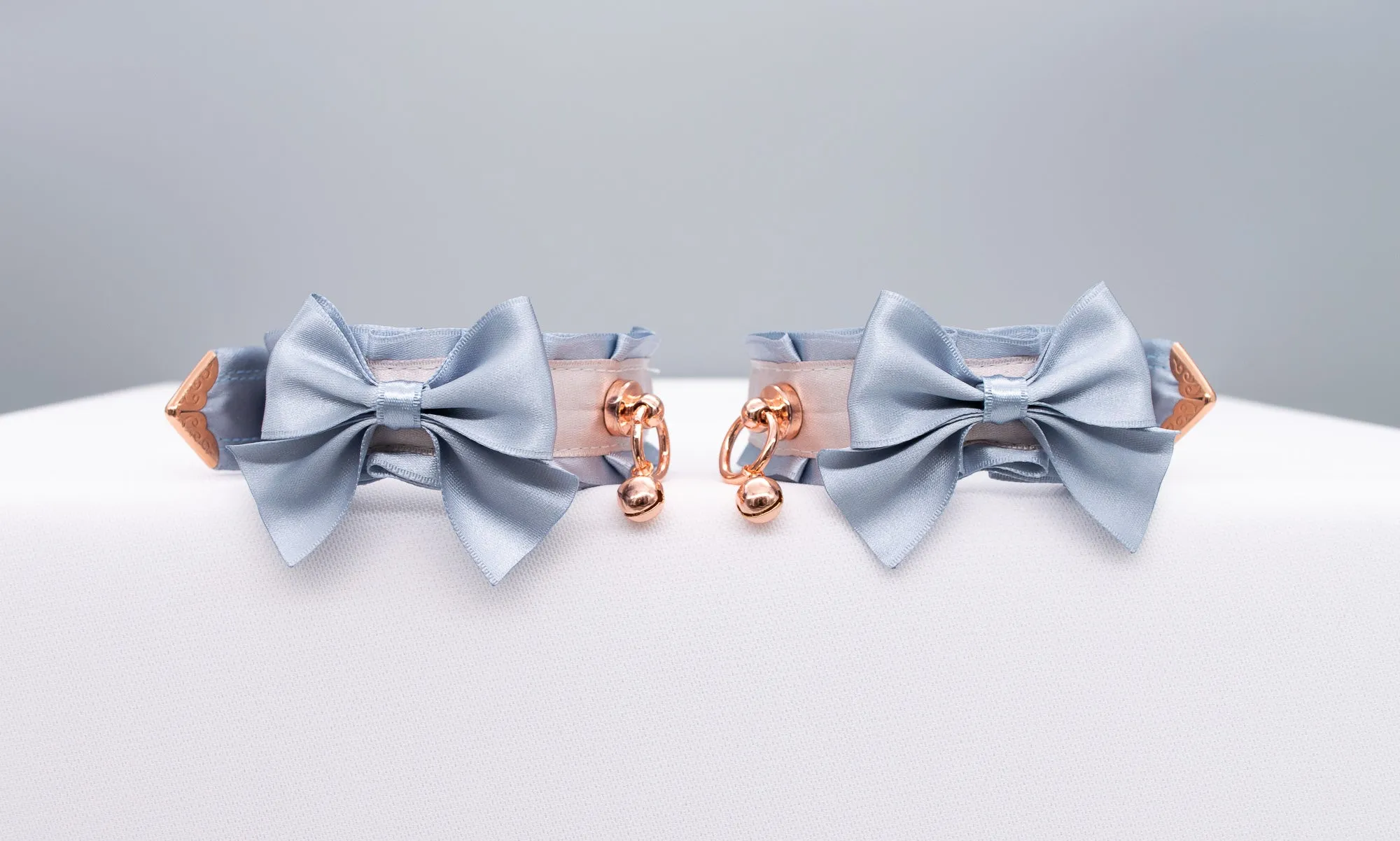 Luxury French Blue, Dusty Lilac and Rose Gold Cuffs