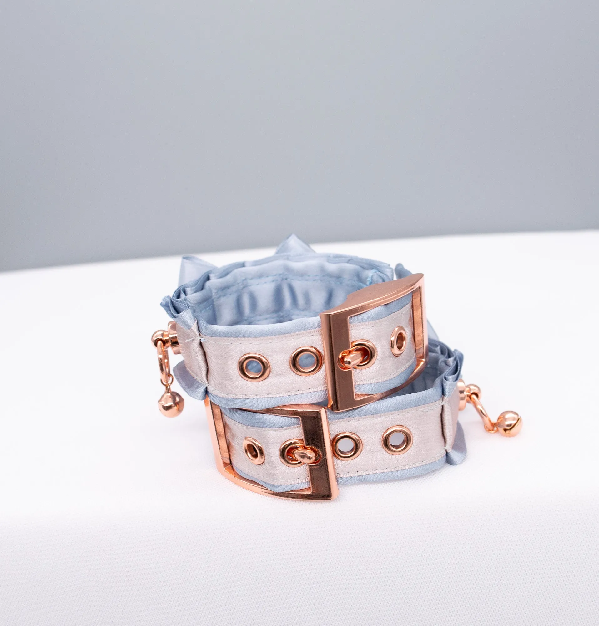 Luxury French Blue, Dusty Lilac and Rose Gold Cuffs