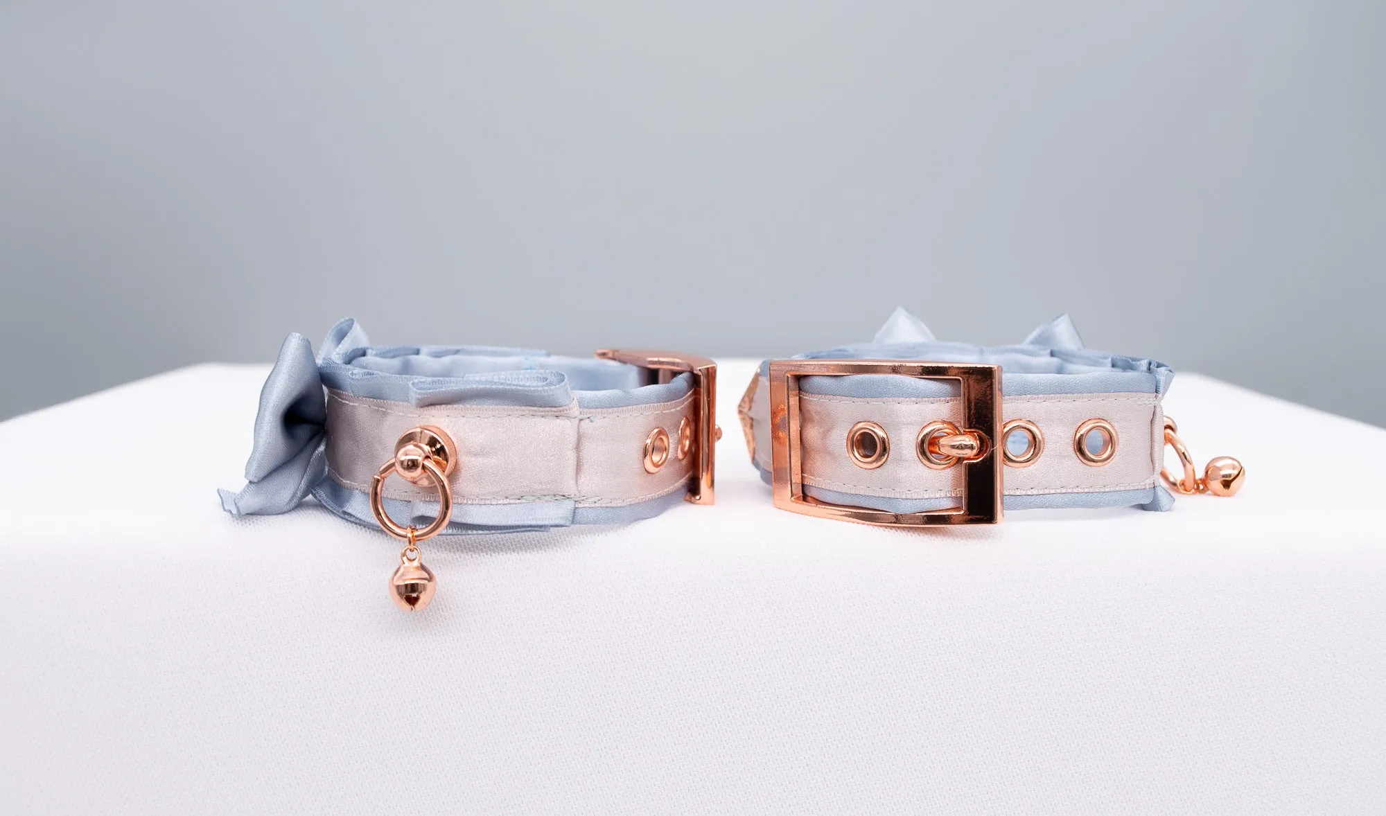 Luxury French Blue, Dusty Lilac and Rose Gold Cuffs