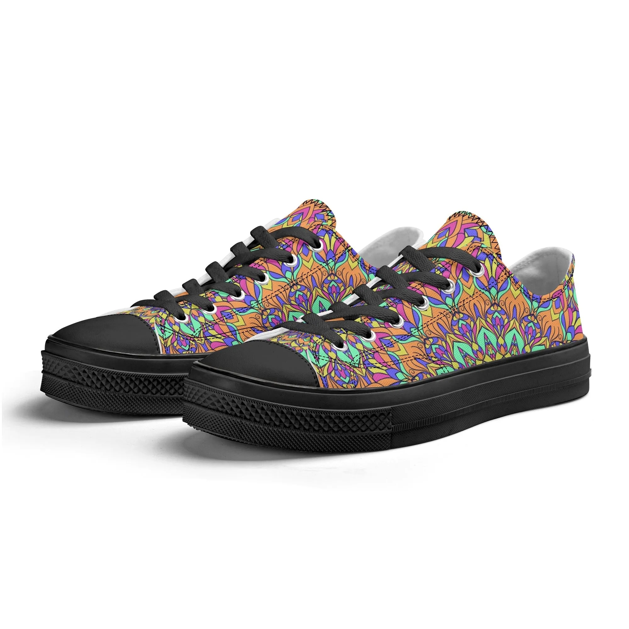 Mandala Pattern - Mens Classic Low Top Canvas Shoes for Footwear Lovers