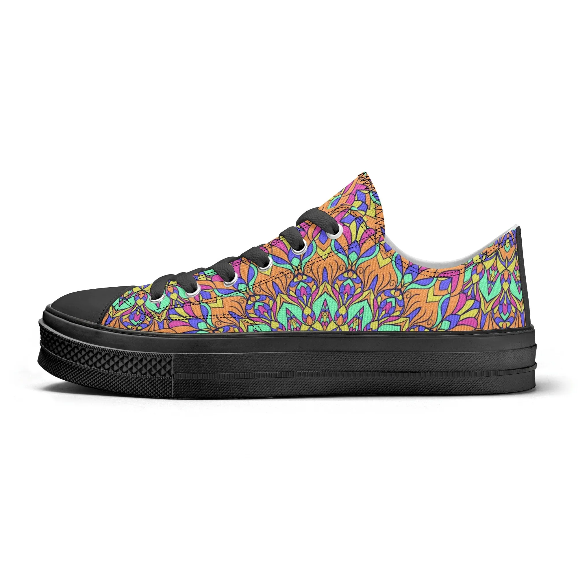 Mandala Pattern - Mens Classic Low Top Canvas Shoes for Footwear Lovers