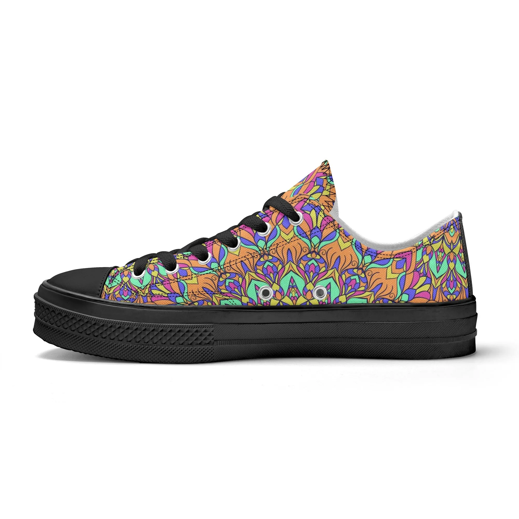 Mandala Pattern - Mens Classic Low Top Canvas Shoes for Footwear Lovers