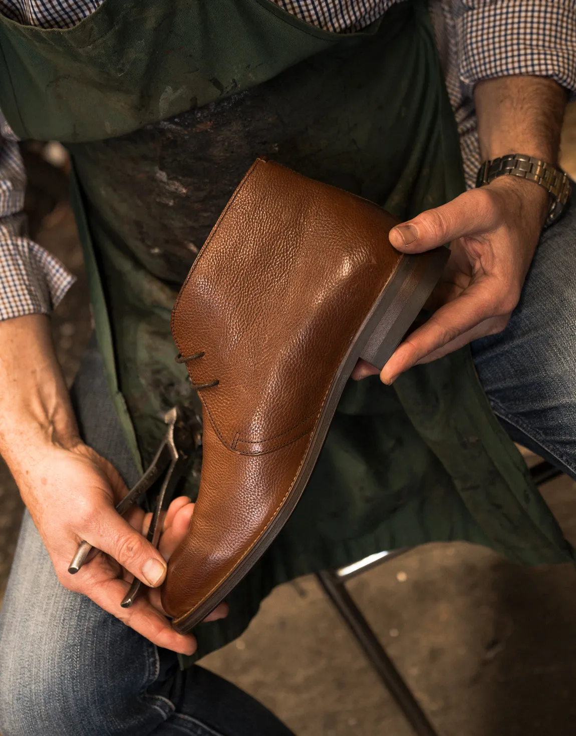 Manipur Antique Brown Chukka Boot