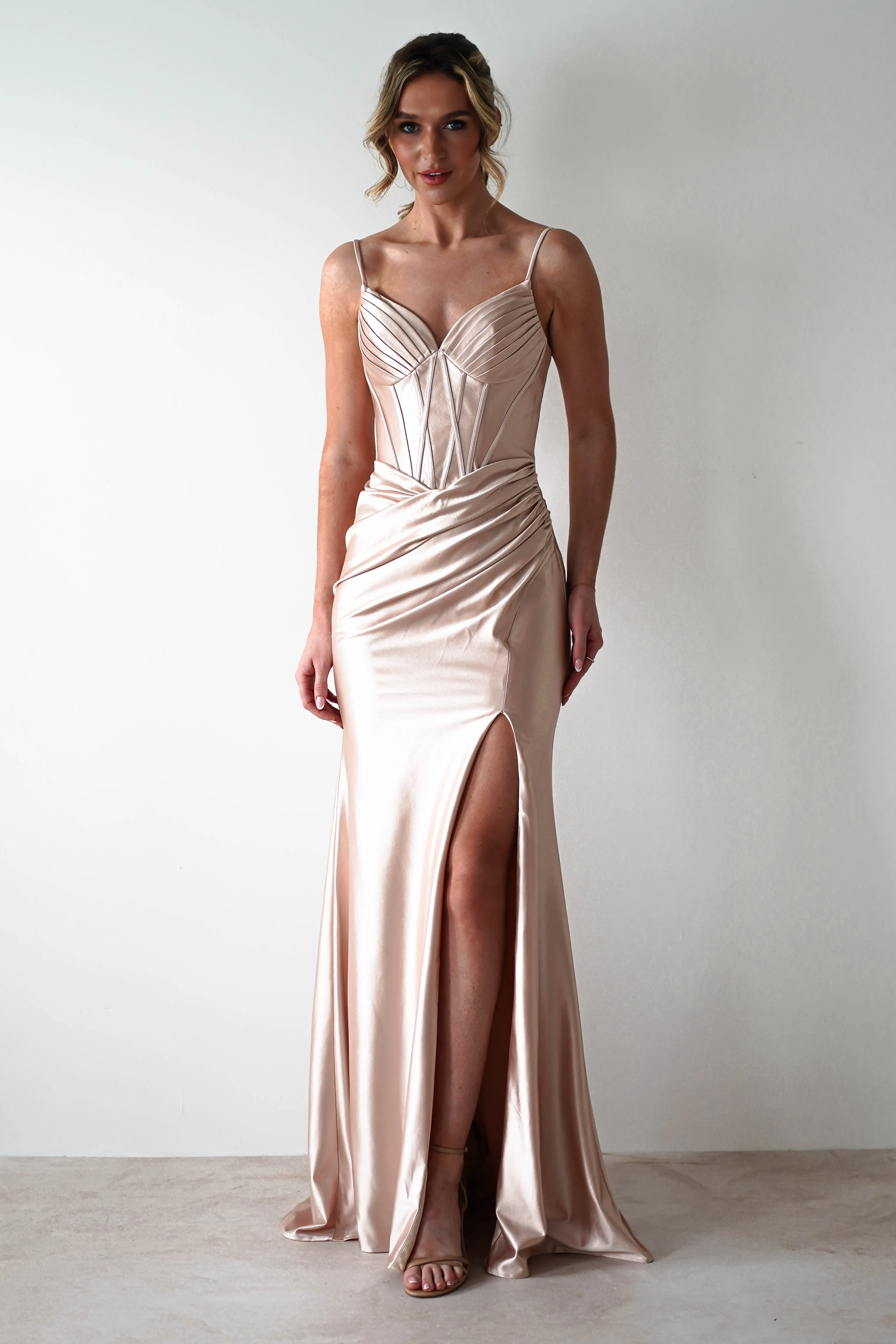 Meaghan Bodycon Gown | Champagne