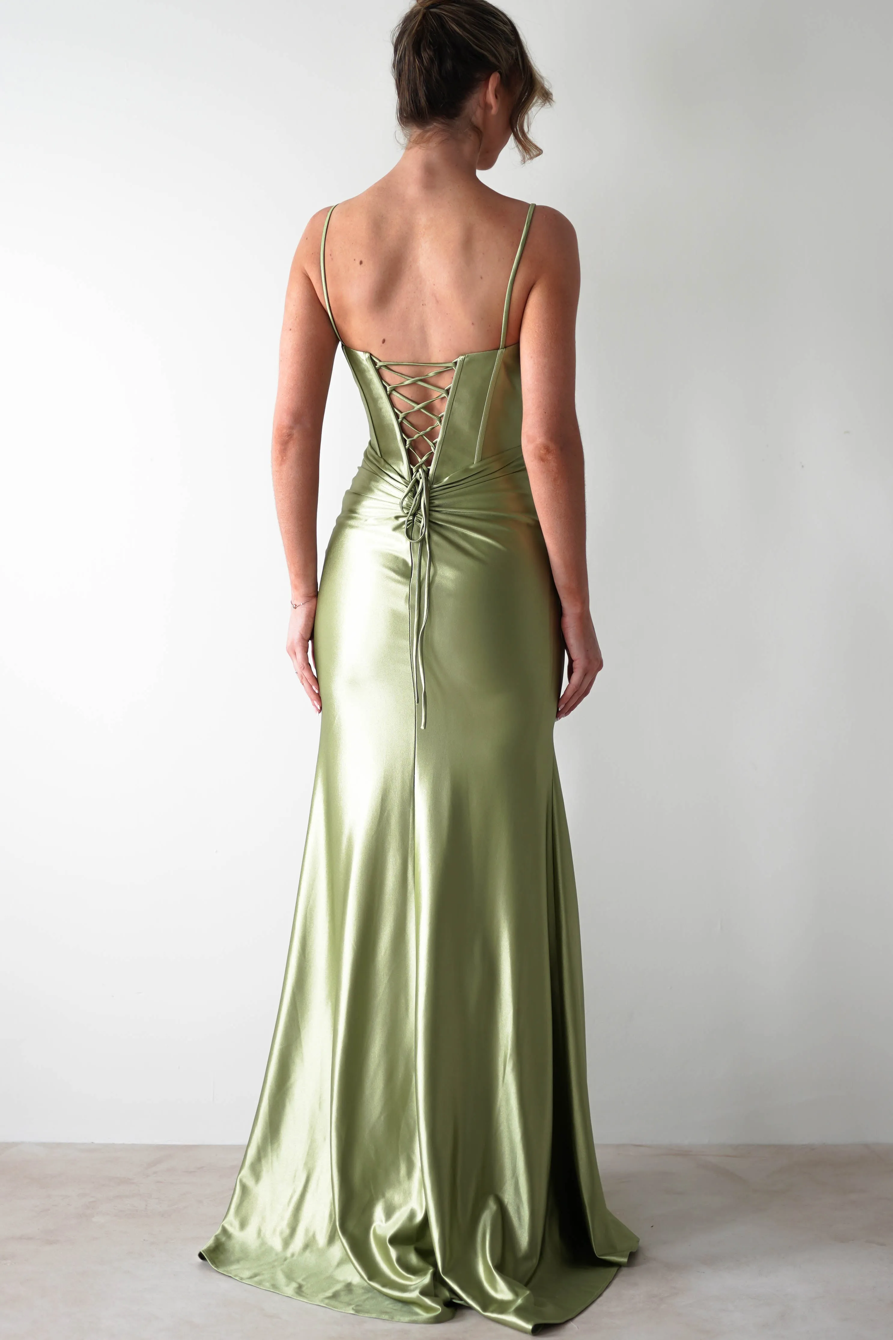 Meaghan Bodycon Gown | Lime Green